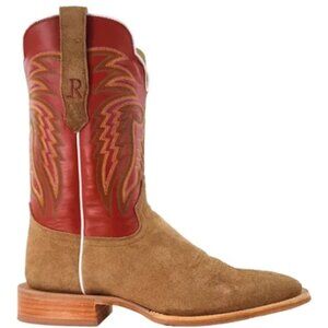 R. WATSON STRAW ROUAHOUT / INDIAN SINATRA COWHIDE SIZE 7 1/2D